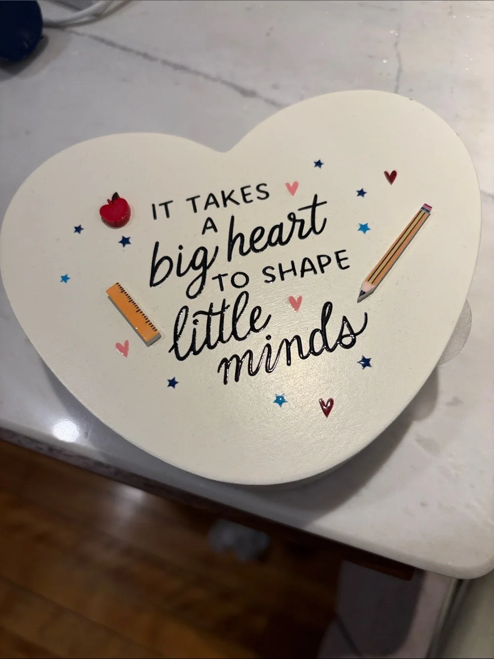 Teacher gift- note cards in wooden case